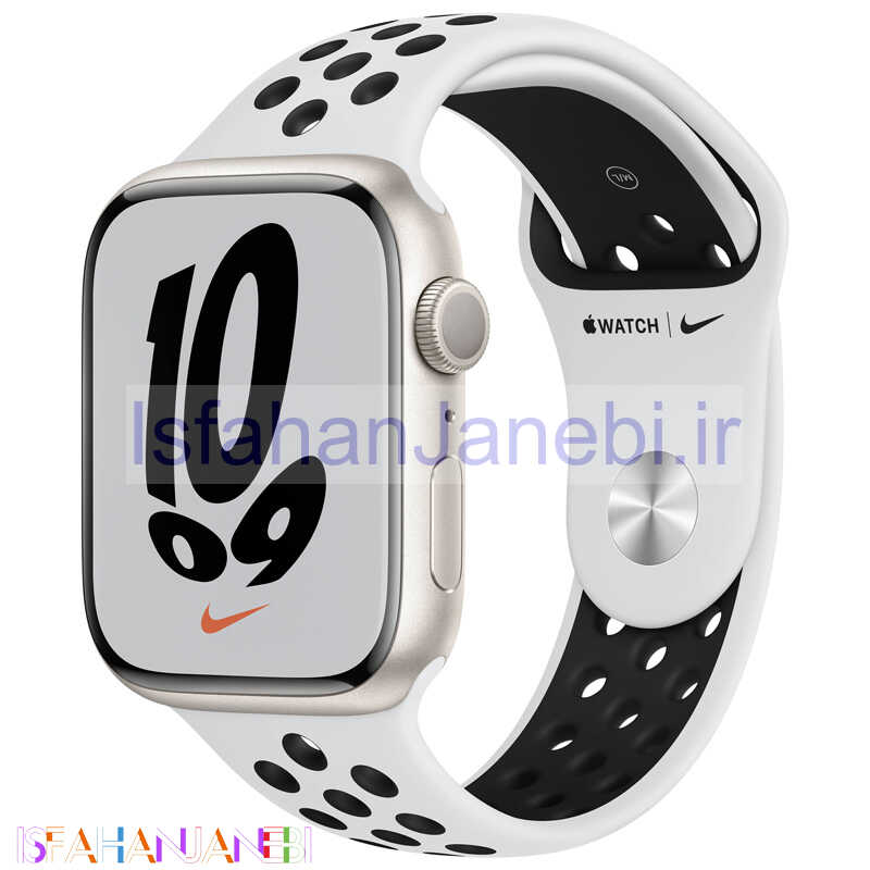 اصفهان جانبی-ساعت هوشمند اپل سری Apple Watch 45mm Aluminum Case Nike Sport Band 7