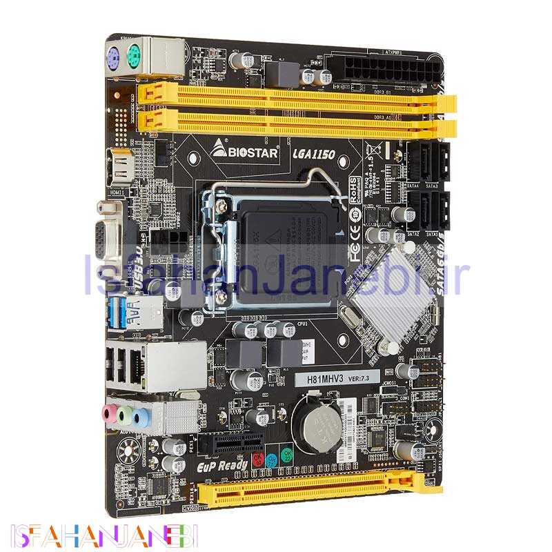 اصفهان جانبی-مادربرد بایوستار H81MHV3 DDR3