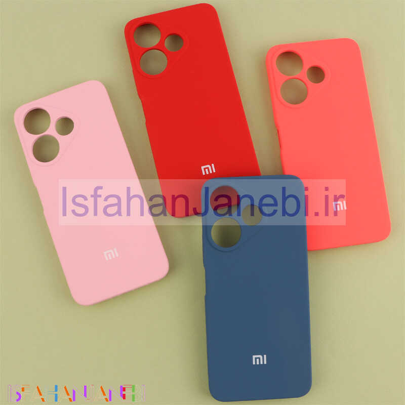 اصفهان جانبی-قاب سیلیکونی اصلی زیربسته شیائومی Redmi 13 4G / Redmi 13 5G محافظ لنزدار