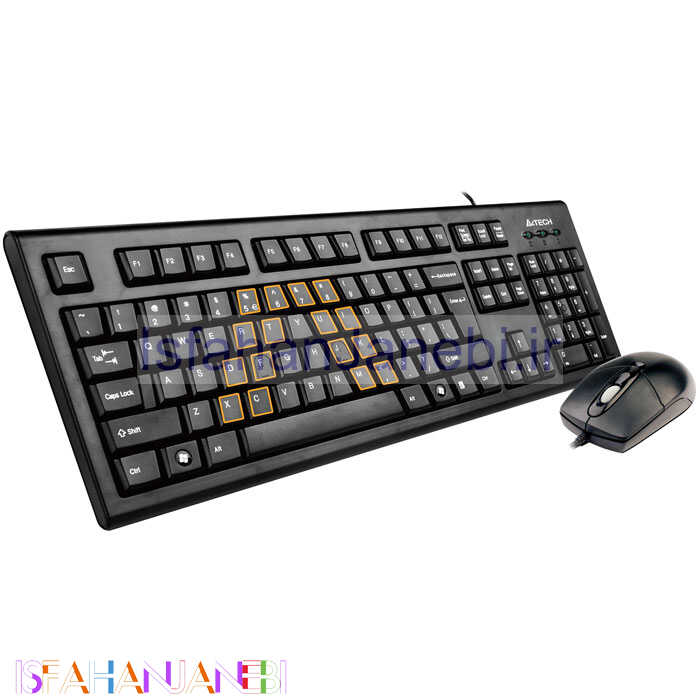 اصفهان جانبی-کیبورد و موس ای فورتک KRS-8572