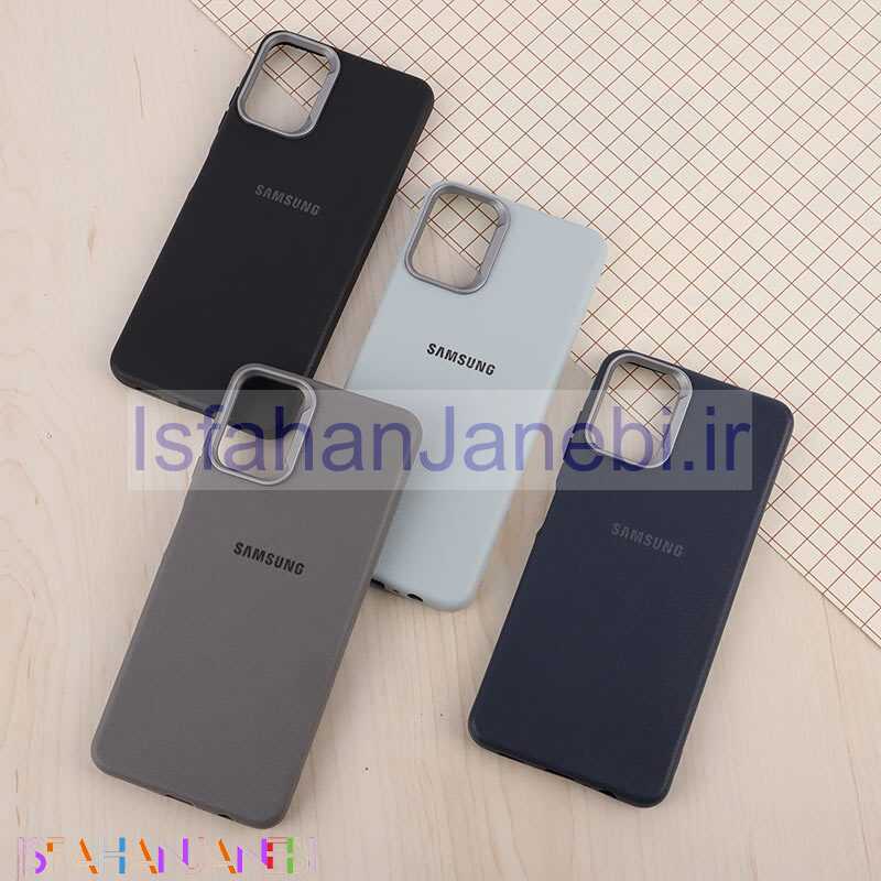 اصفهان جانبی-قاب چرمی ژله ای Leather سامسونگ Galaxy A06 لوگودار