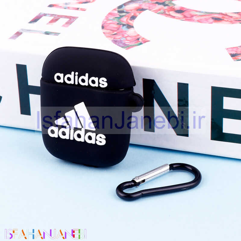 اصفهان جانبی-محافظ ایرپاد سیلیکونی طرح Adidas مشکی