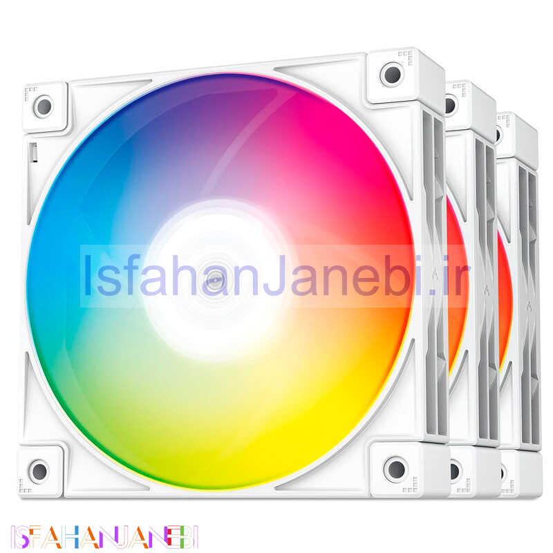 اصفهان جانبی-فن کیس دیپ کول DeepCool FC120 ARGB White 12*12 بسته 3 عددی