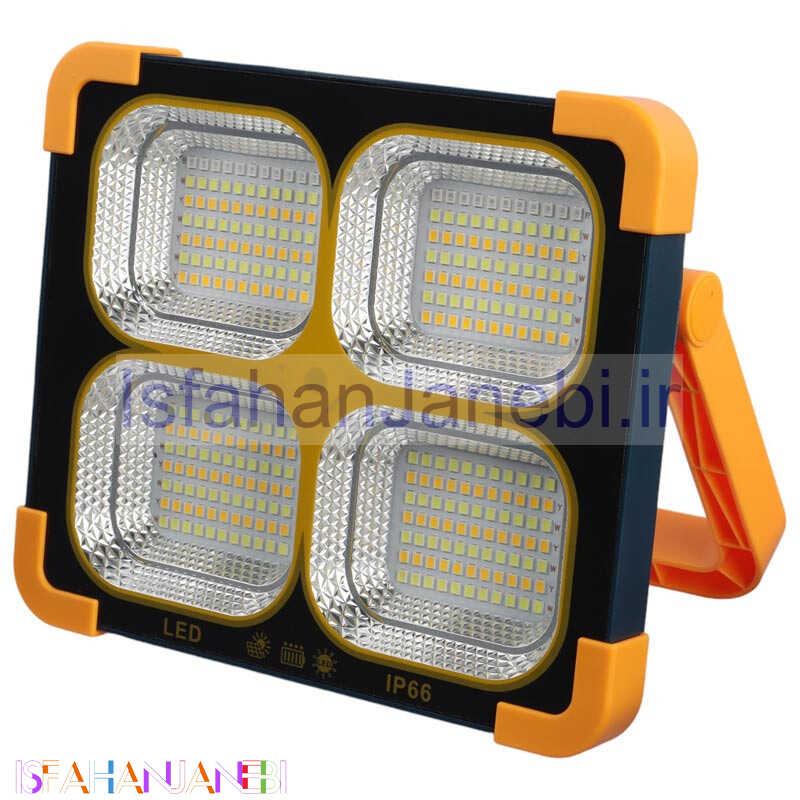 اصفهان جانبی-پروژکتور سیار شارژی و پاور بانک خورشیدی Led Solar Light