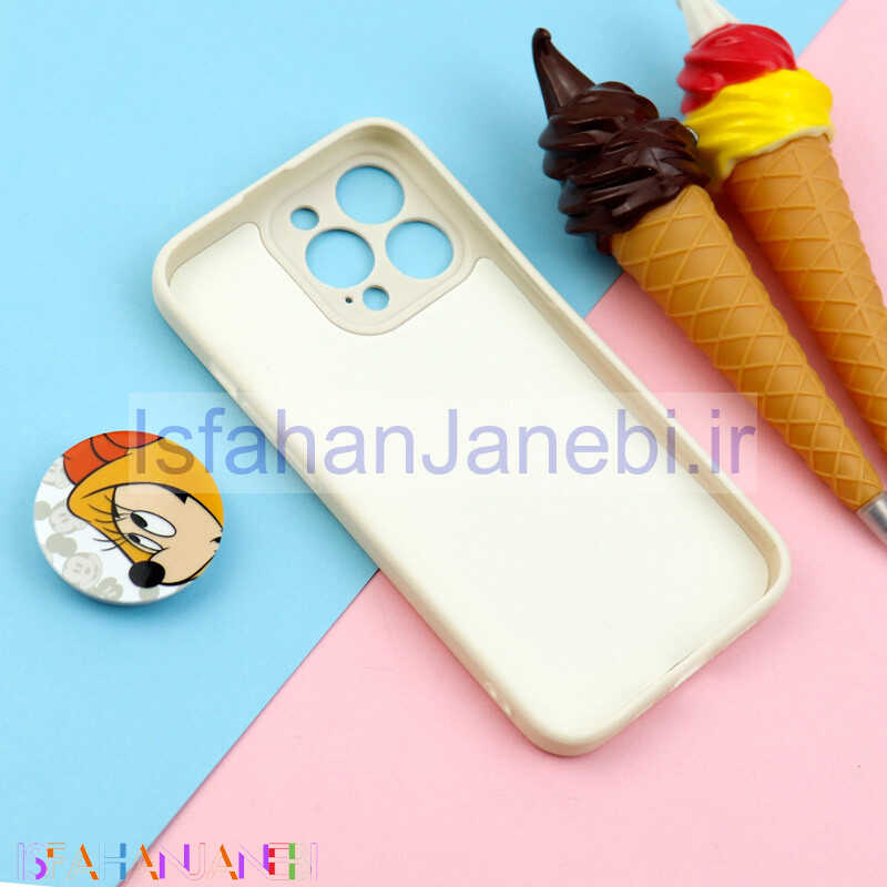 اصفهان جانبی-قاب طرحدار سیلیکونی پاپ سوکت دار میکی موس iPhone 13 Pro