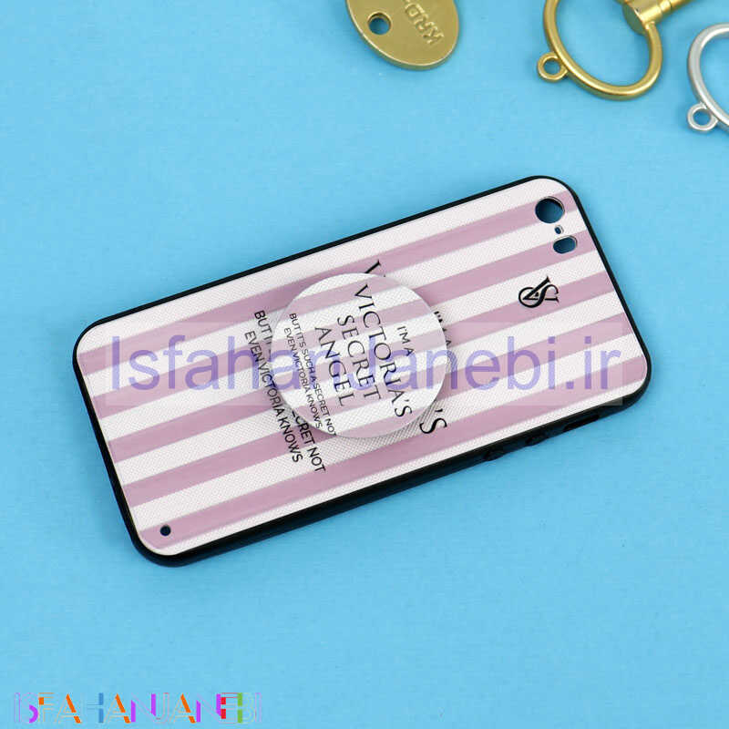 اصفهان جانبی-قاب فانتزی برجسته + پاپ سوکت طرح ویکتوریا iPhone 5/5s سری D