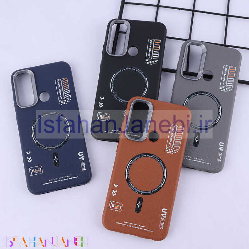 اصفهان جانبی-قاب چرمی ژله ای Leather شیائومی Redmi Note 8 طرح مگ سیف