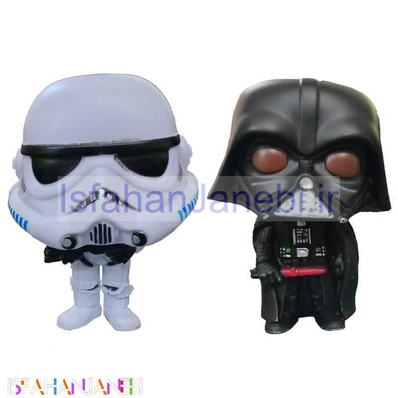 اصفهان جانبی-فانکو پاپ طرح Star Wars Stormtrooper & Darth Vader بسته 2 عددی