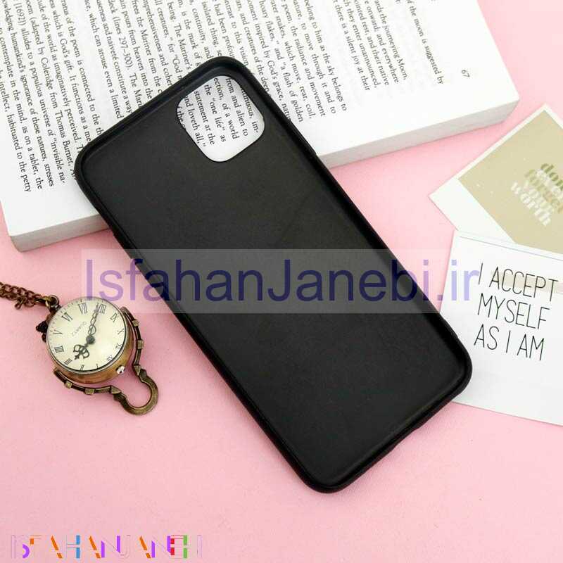 اصفهان جانبی-قاب چرمی پوست ماری iPhone 11 Pro Max سرمه ای