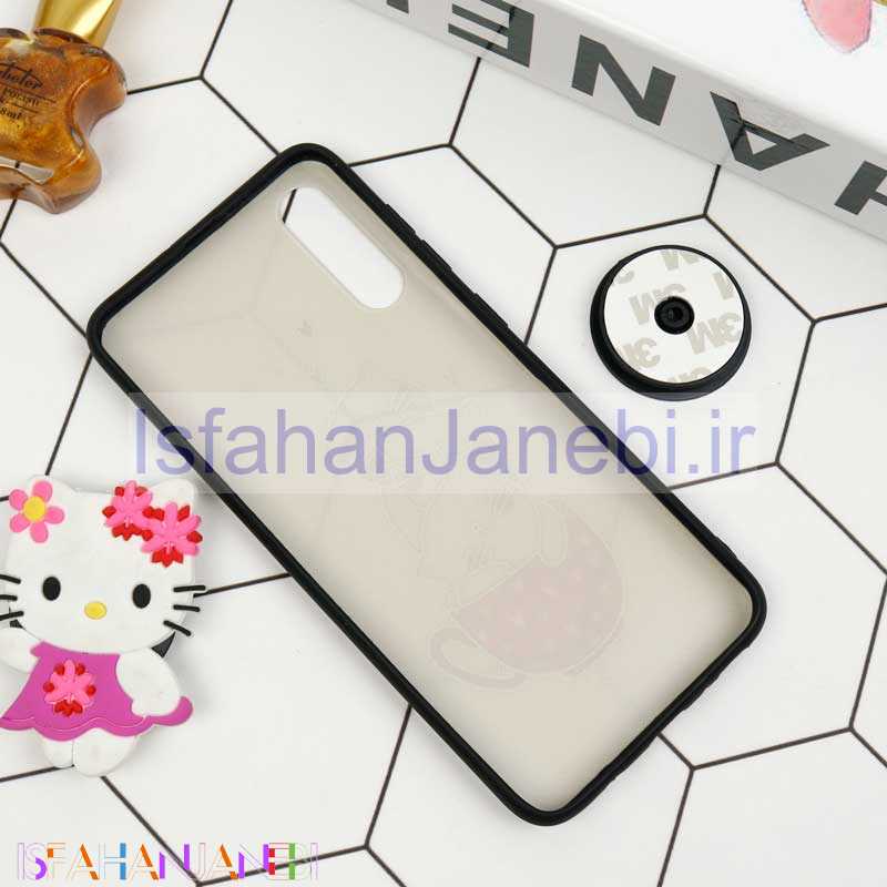 اصفهان جانبی-قاب فانتزی برجسته + پاپ سوکت طرح گربه سامسونگ A70 سری D