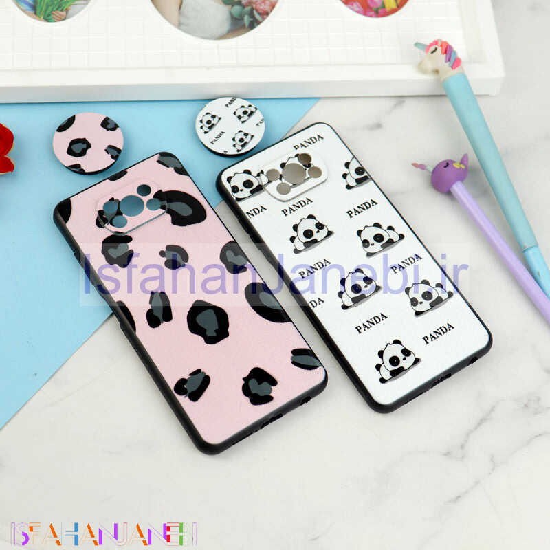 اصفهان جانبی-قاب فانتزی طرحدار دخترانه محافظ لنزدار + پاپ سوکت Xiaomi Poco X3 سری R