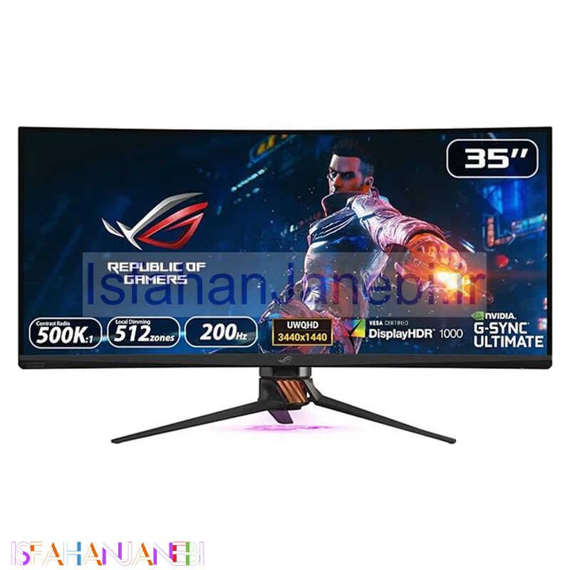 اصفهان جانبی-مانیتور گیمینگ خمیده ایسوس ROG Swift PG35VQ سایز 35 اینچ