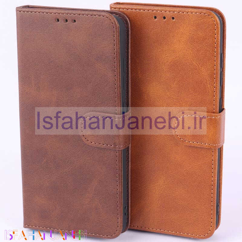 اصفهان جانبی-کیف چرمی مگنتی محافظ لنزدار Samsung Galaxy S21 FE 5G