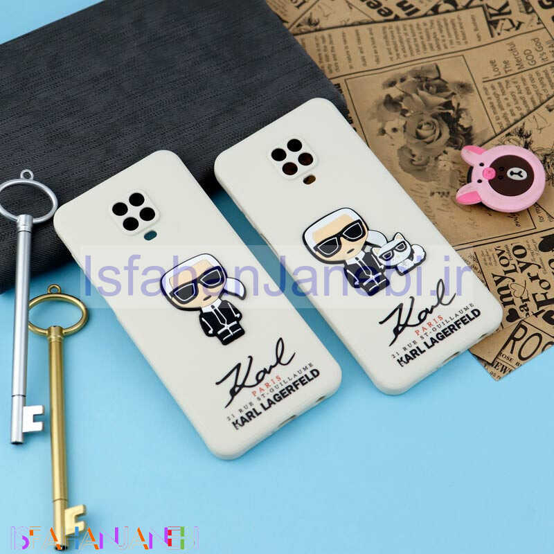 اصفهان جانبی-قاب سیلیکونی عروسکی کارل محافظ لنزدار Xiaomi Redmi Note 9s / Redmi Note 9 Pro