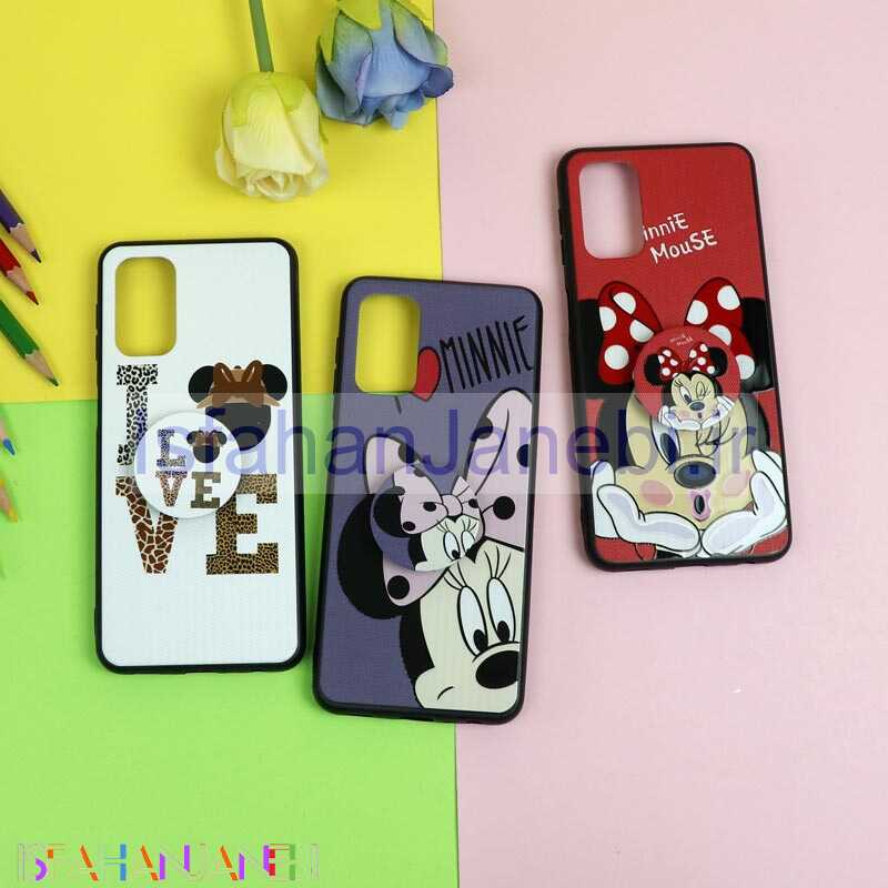 اصفهان جانبی-قاب فانتزی برجسته + پاپ سوکت طرح میکی موس سامسونگ A32 5G سری D