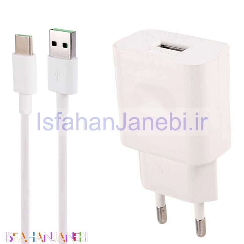 اصفهان جانبی-شارژر دیواری 18 وات هواوی Huawei HW-059200EHQ PD 2A + کابل تایپ سی