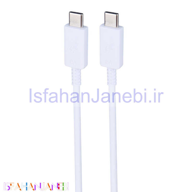 اصفهان جانبی-کابل تبدیل فست شارژ Samsung Type-C to Type-C 8A 1m کد 2