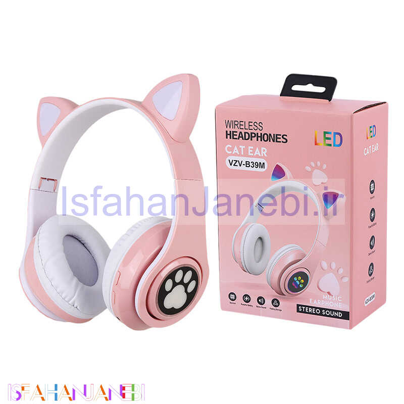 اصفهان جانبی-هدفون بلوتوثی رم خور Cat Ear VZV-B39M