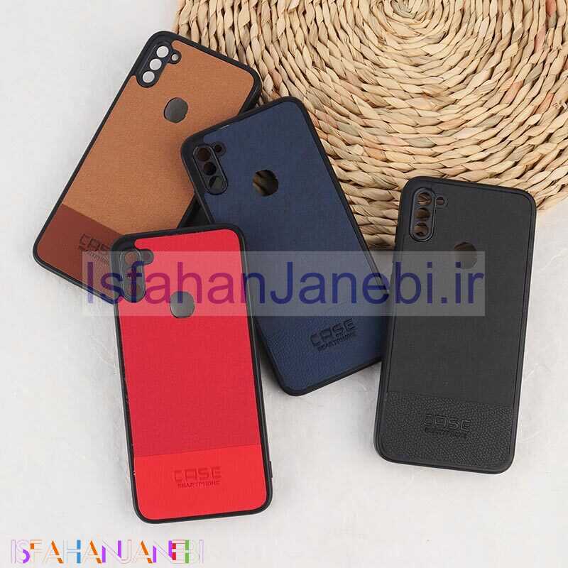 اصفهان جانبی-قاب چرمی Smart Phone سامسونگ Galaxy A11 / M11 پارچه ای محافظ لنزدار