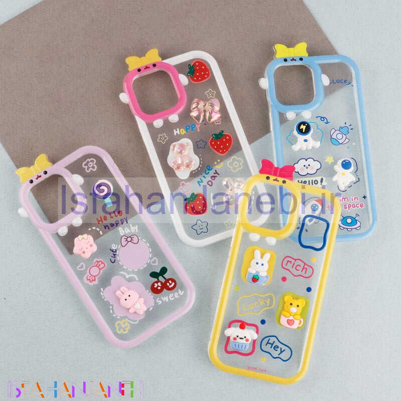 اصفهان جانبی-قاب شفاف فانتزی عروسک برجسته iPhone 12 Pro Max