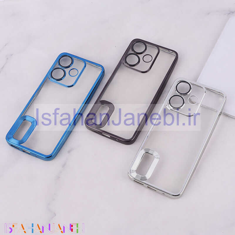 اصفهان جانبی-قاب شفاف شیائومی Redmi 13 4G / Redmi 13 5G محافظ لنزدار دور براق