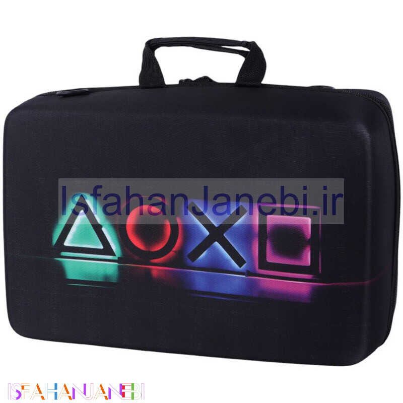 اصفهان جانبی-کیف کنسول بازی PS5 Slim طرح دکمه دسته بازی کد 9