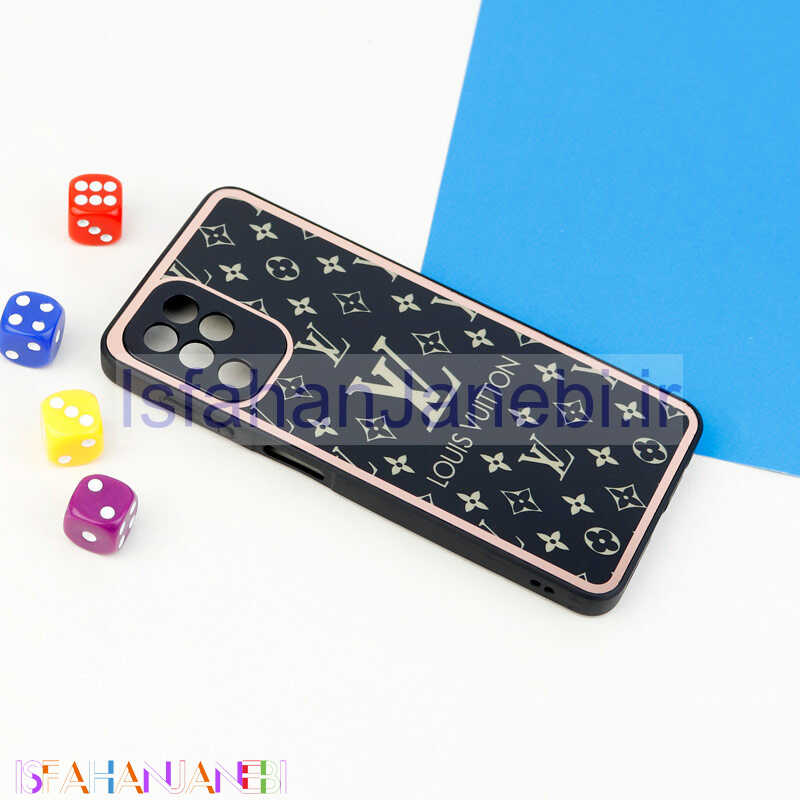 اصفهان جانبی-قاب محافظ لنزدار پشت گلسی طرحدار Samsung Galaxy A22 4G سری A