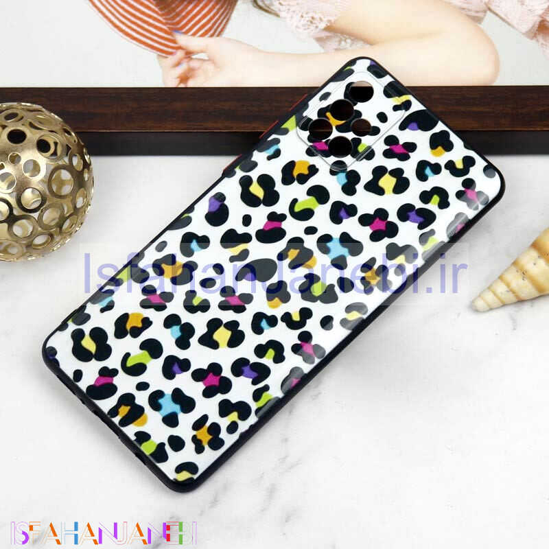 اصفهان جانبی-قاب PC محافظ لنز دار طرح پلنگی سامسونگ Samsung Galaxy A71