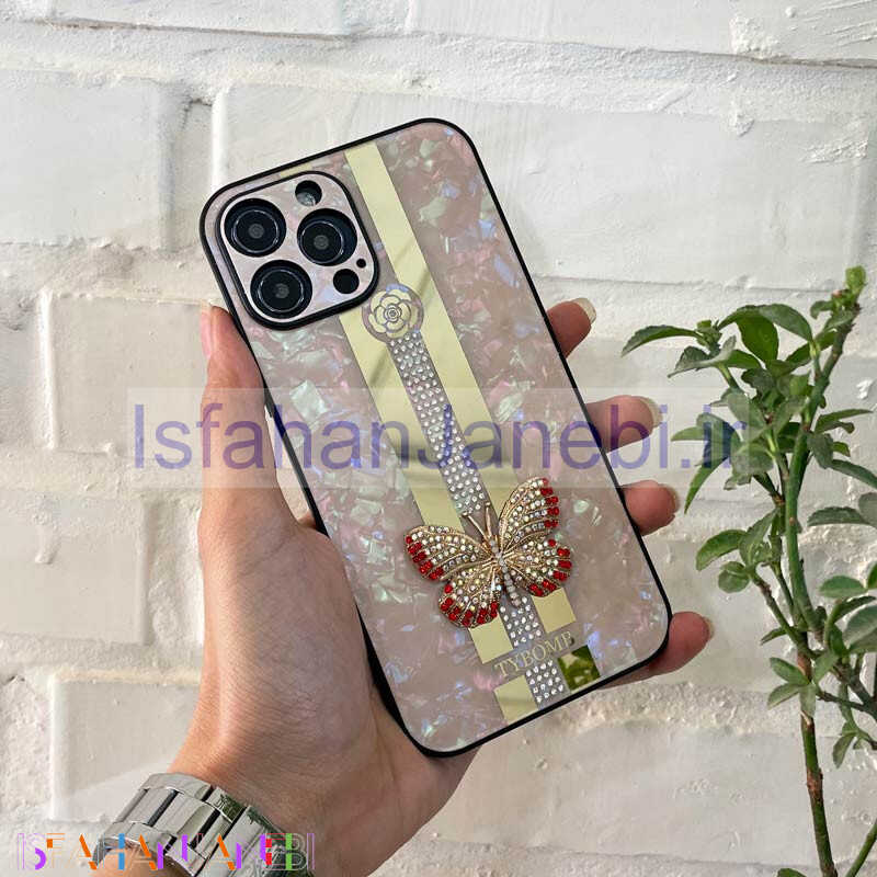 اصفهان جانبی-قاب طرح پروانه ای محافظ لنزدار برجسته iPhone 13 Pro Max