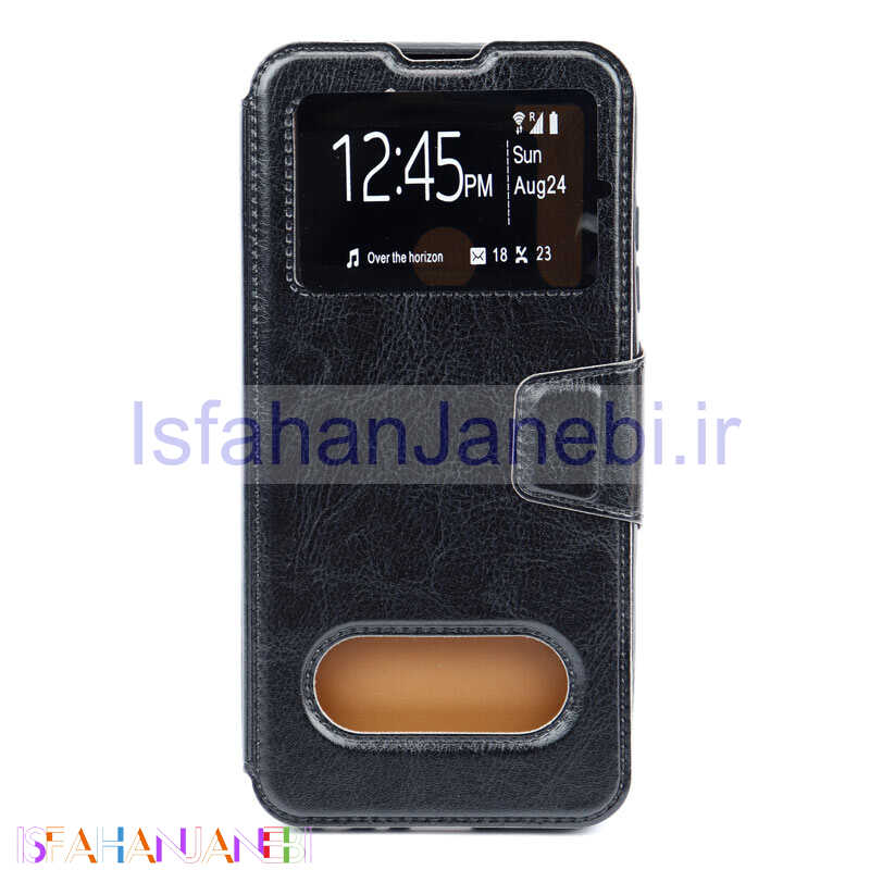 اصفهان جانبی-کیف کلاسوری چرمی Xiaomi Redmi Note 8 مشکی