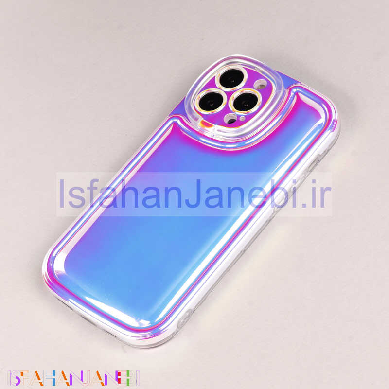 اصفهان جانبی-قاب هولوگرامی Yocorol محافظ لنزدار iPhone 13 Pro Max