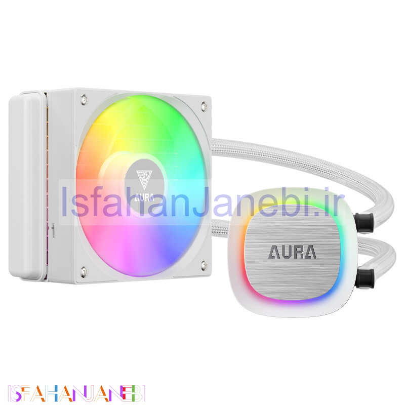 اصفهان جانبی-فن خنک کننده CPU گیم دیاس Gamdias AURA GL120 V2 RGB WH