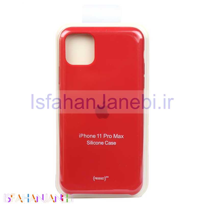 اصفهان جانبی-قاب سیلیکونی اصلی iPhone 11 Pro Max قرمز