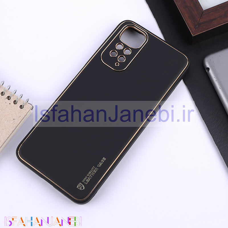 اصفهان جانبی-قاب چرمی My Case شیائومی Redmi Note 11 / 11S 4G محافظ لنزدار دور رنگی