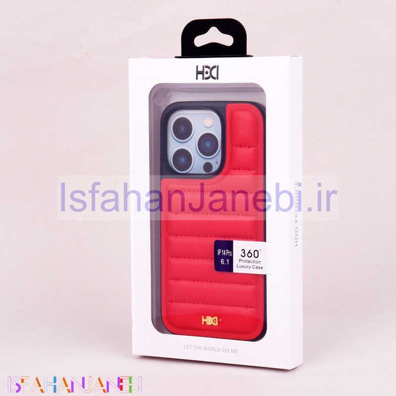 اصفهان جانبی-قاب PC پافر HBD چرمی iPhone 14 Pro