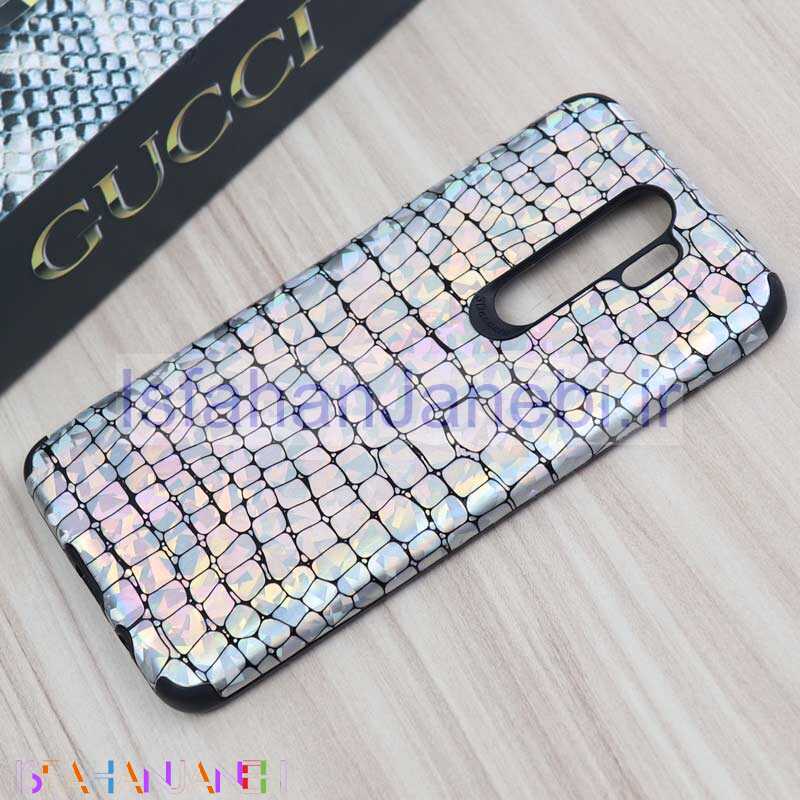 اصفهان جانبی-قاب چرمی پوست ماری هفت رنگ Xiaomi Redmi Note 8 Pro