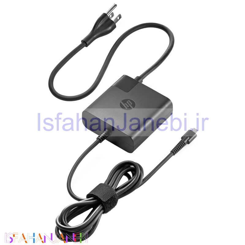 اصفهان جانبی-شارژر لپ تاپ تایپ سی HP X7W50AA 65W 20V 5A