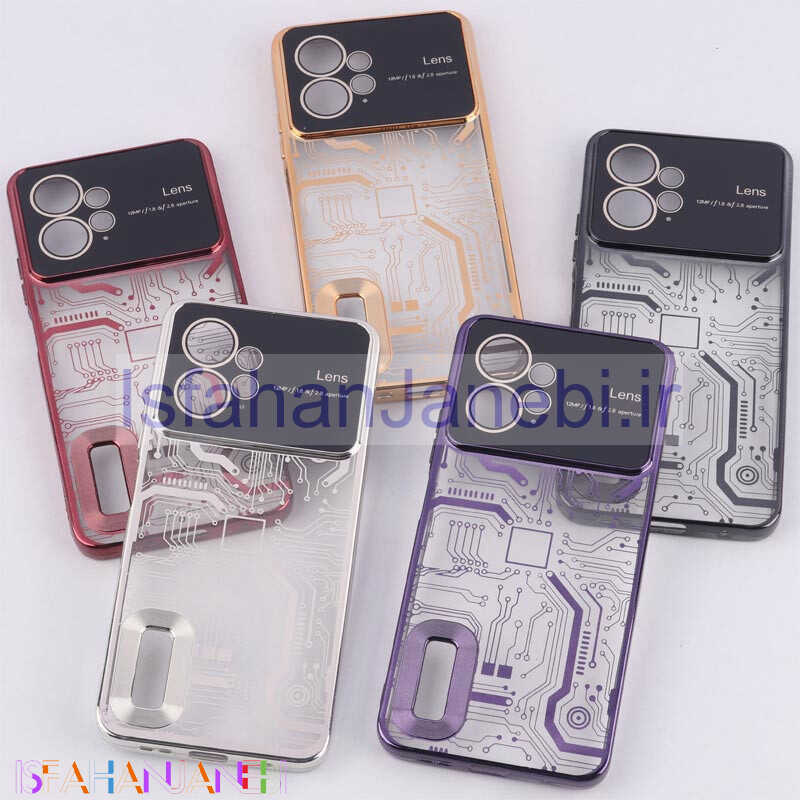 اصفهان جانبی-قاب My Case شفاف طرح دار Lens Aperture محافظ لنزدار Xiaomi Redmi Note 12 4G