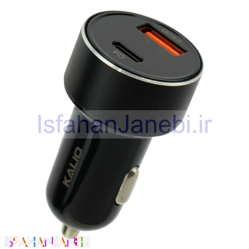اصفهان جانبی-شارژر فندکی فست شارژ Kalio CC-05 QC3.0 3A PD 20W