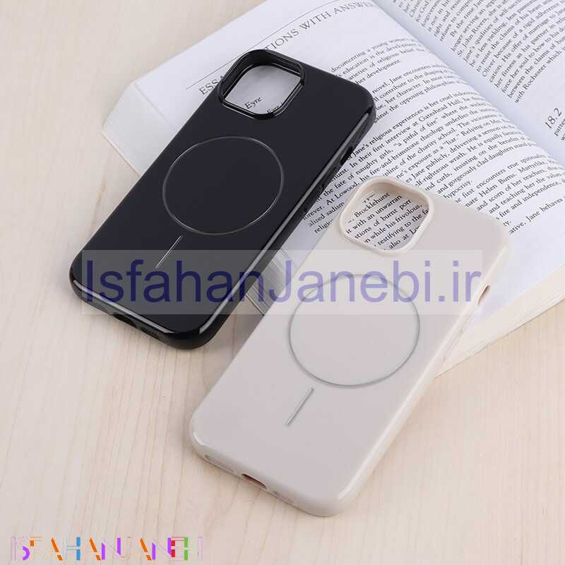 اصفهان جانبی-قاب مگ سیف Case آیفون iPhone 15 براق