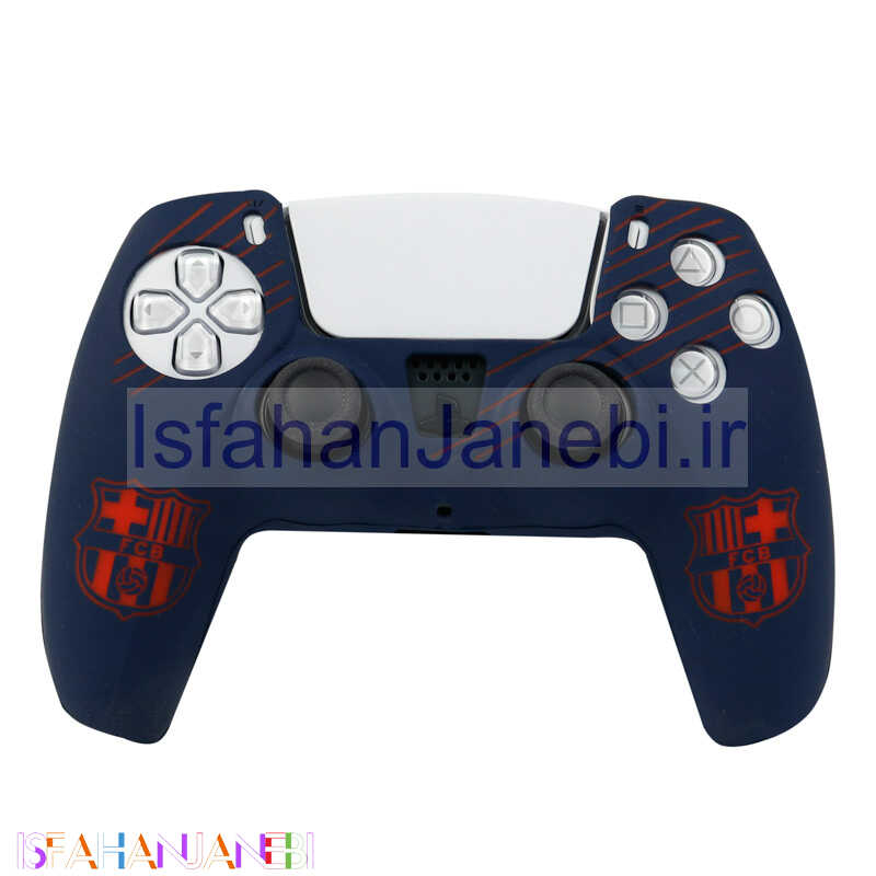 اصفهان جانبی-روکش دسته بازی PS5 طرح Barcelona زمینه سورمه ای