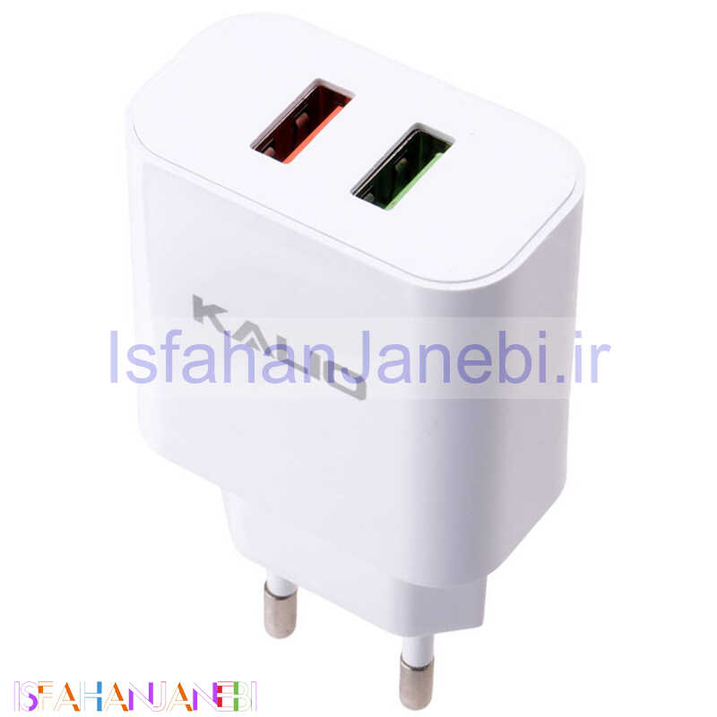 اصفهان جانبی-کلگی فست شارژ Kalio HC-22 2Port 5A QC3.0 PD 25W