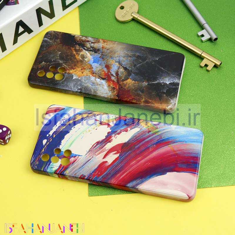 اصفهان جانبی-قاب سیلیکونی محافظ لنزدار طرح آبرنگی Samsung Galaxy A71