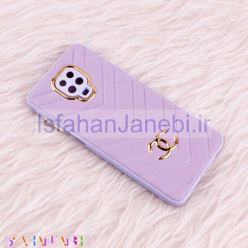 اصفهان جانبی-قاب پافر چرمی لوزی محافظ لنزدار Xiaomi Redmi Note 9 Pro