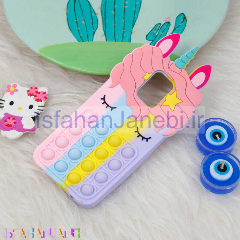 اصفهان جانبی-قاب اورجینال سیلیکونی یونیکورن پاپیتی Xiaomi Redmi Note 9s / Note 9 Pro