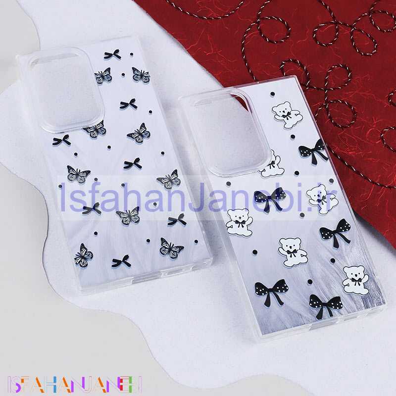 اصفهان جانبی-قاب Vip Max سامسونگ Galaxy S23 Ultra نقره ای طرح دار