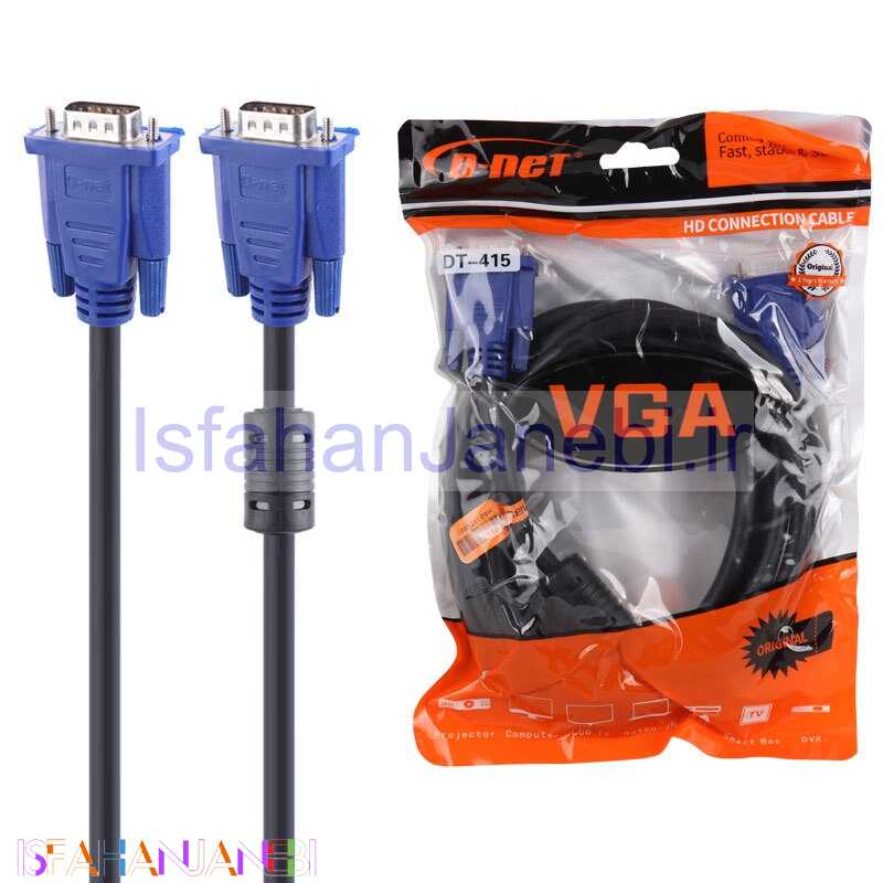 اصفهان جانبی-کابل VGA دی نت DT-415 طول 3 متر