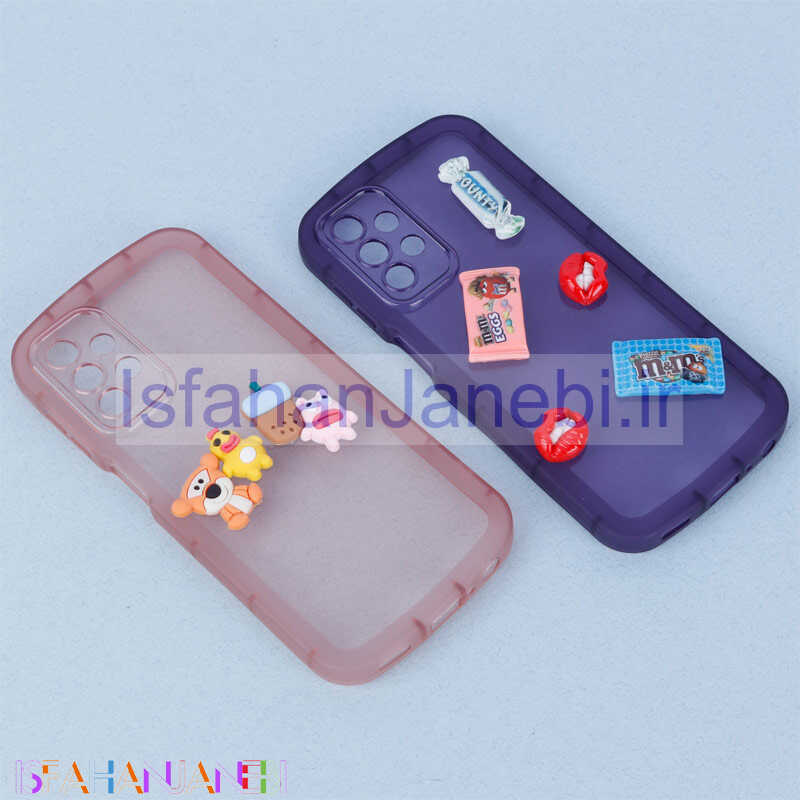 اصفهان جانبی-قاب متال ژله ای عروسک برجسته محافظ لنزدار Samsung Galaxy A23 4G / A23 5G