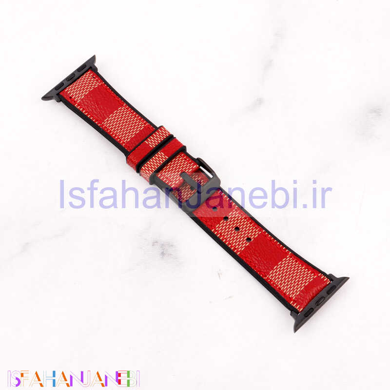اصفهان جانبی-بند چرمی Watch Band اپل واچ 42/44mm طرح شطرنجی