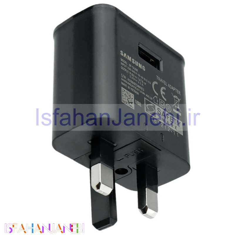 اصفهان جانبی-کلگی فست شارژ اصلی Samsung S10 EP-TA200 2A PD 18W